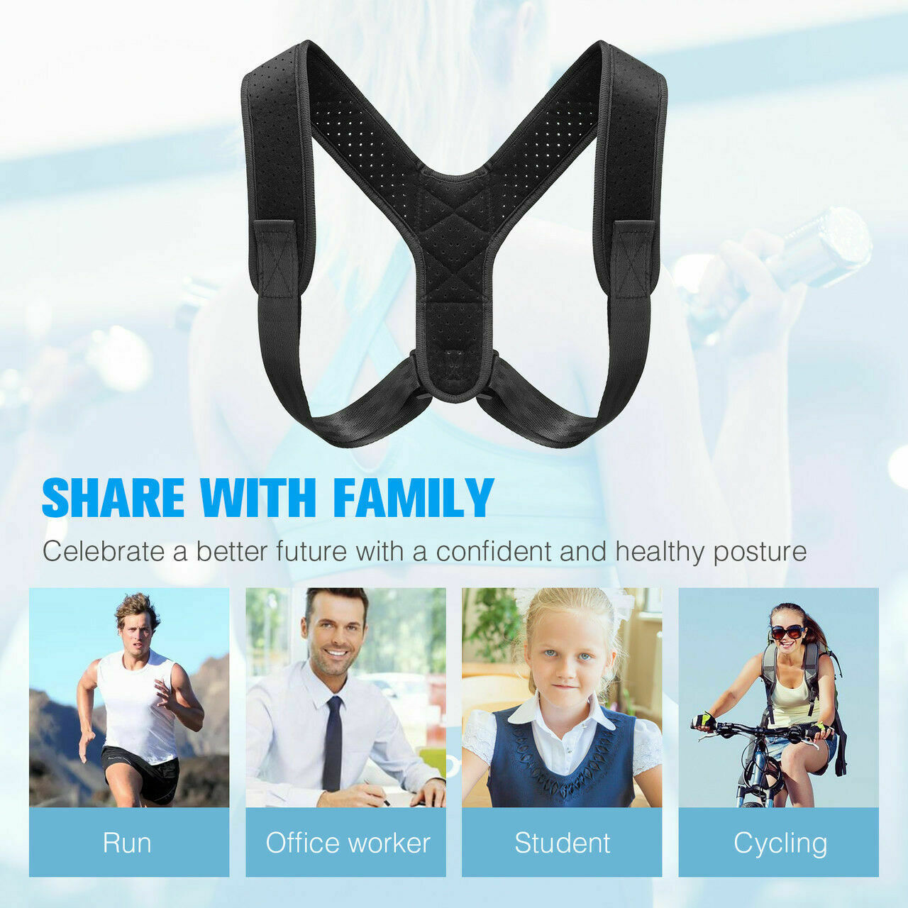 Posture Corrector-Back Brace for Men and Women with Fully Adjustable Straightener - Essential Picks Emporium