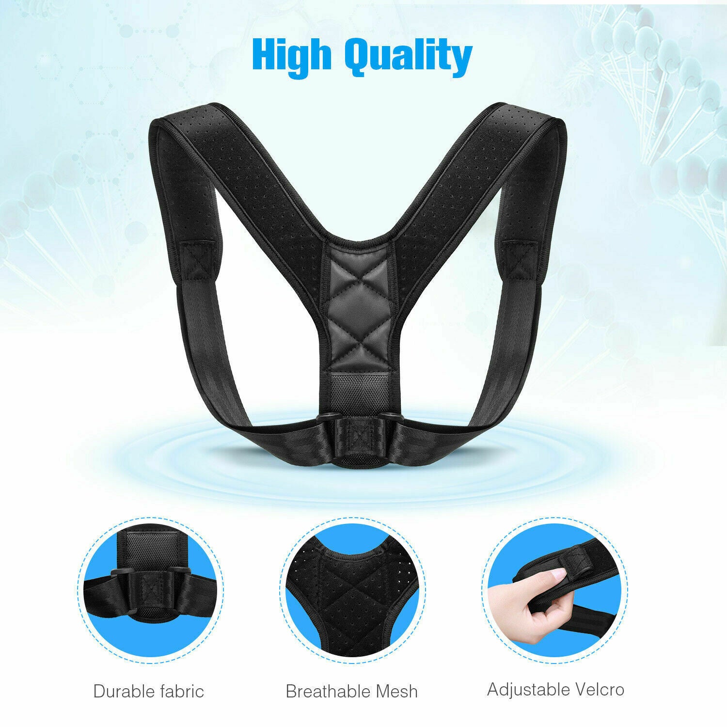 Posture Corrector-Back Brace for Men and Women with Fully Adjustable Straightener - Essential Picks Emporium